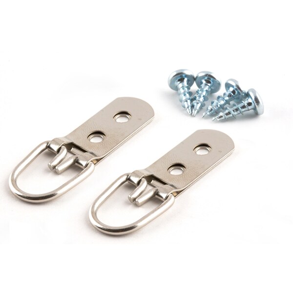 Hangman Mirror Clips 1/4", Anchors 12 Piece Kit MC-14